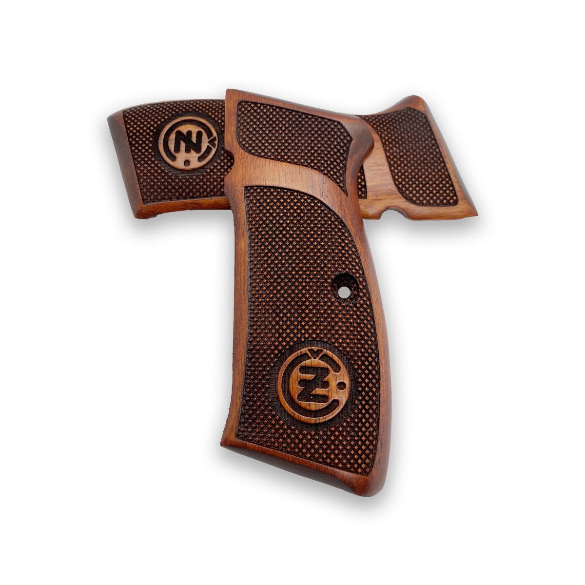 thumbnail image 2 of ZIB GRIPS CZ-75 Handmade Beech Wood Gun Grips With Laser Engraving - Ars.054 2 of 6