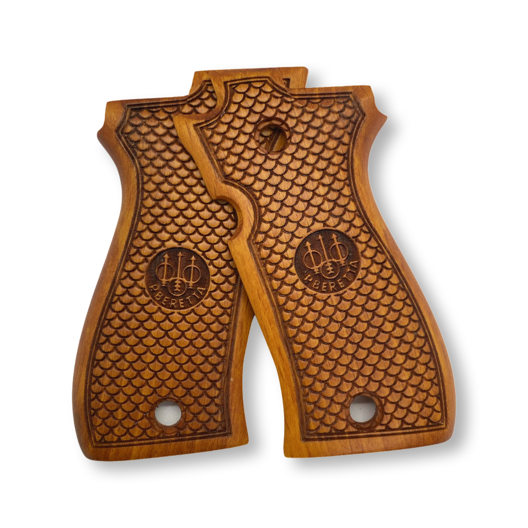 ZIB GRIPS Walnussholz Griffe Für Beretta 92-F - Handgefertigte Pistolengriffe, Lasergeschnitten