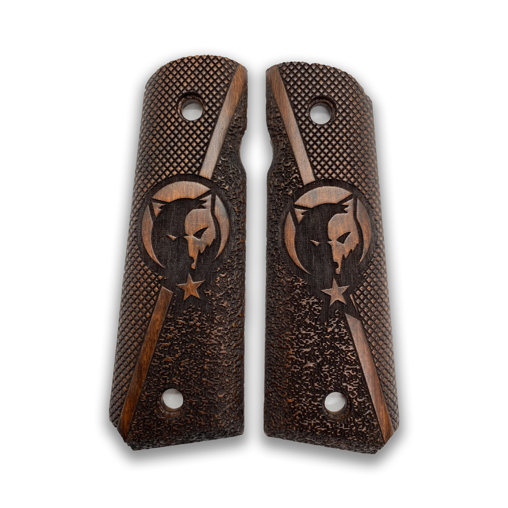 ZIB GRIPS Colt 1911 Pistol Grip, Full Size 1911 (Government/Commander) Walnut Pistol Grip Handmade From Walnut Wood Ars.30