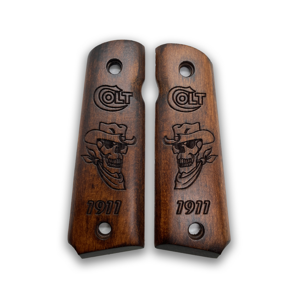 Colt 1911 Pistol Grip Handmade From Walnut Wood Ars.49