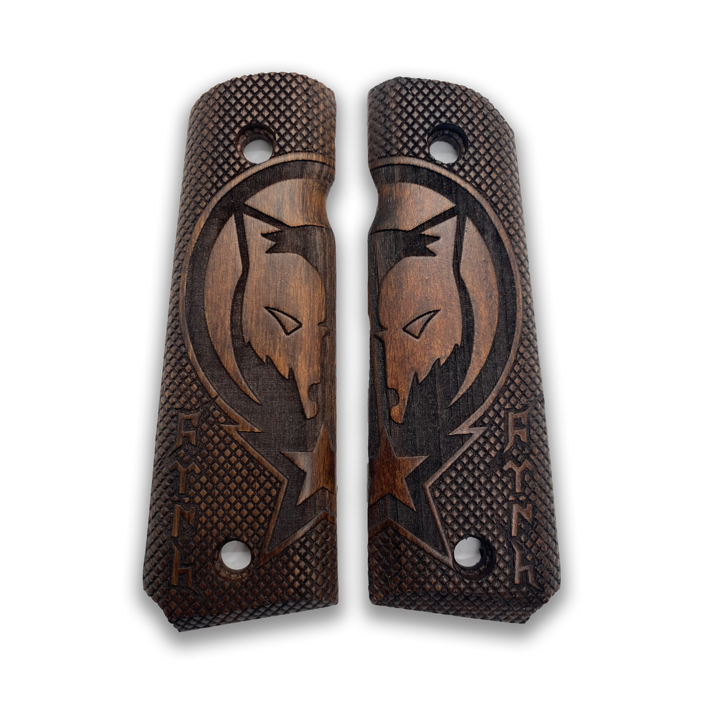 ZIB GRIPS Colt 1911 Pistol Grip, Full Size 1911 (Government/Commander) Walnut Pistol Grip Handmade From Walnut Wood Ars.10