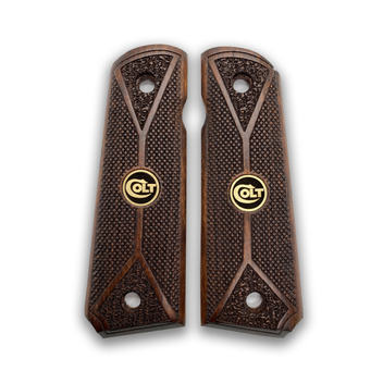 Impugnatura Pistola Colt 1911 Personalizzata - In Legno Di Noce O Faggio - Foto 6