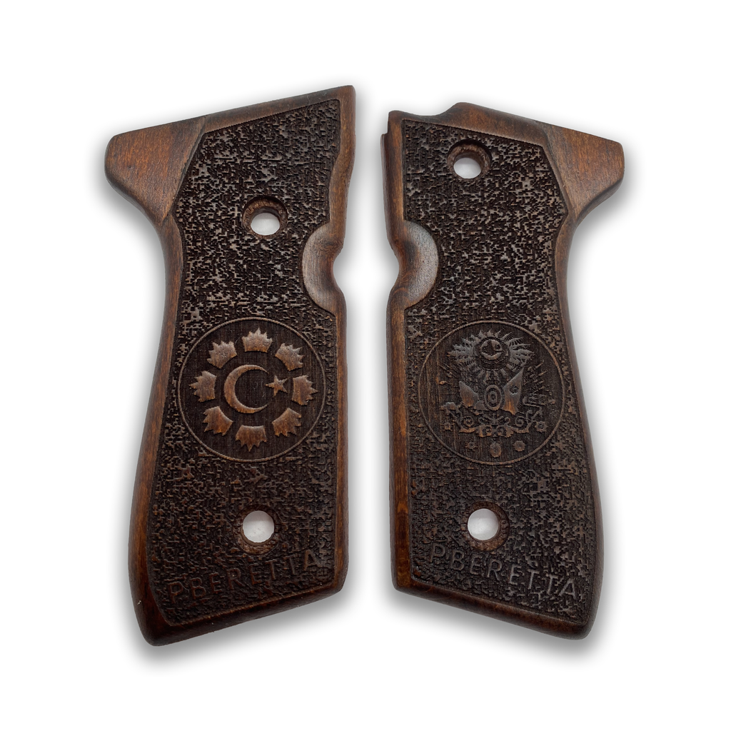 ZIB GRIPS Beretta 92-F Pistol Grip Handmade From Walnut Wood Ars.011