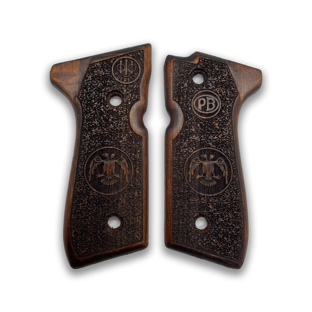 ZIB GRIPS Beretta 92-F Pistol Grip Handmade From Walnut Wood Ars.01