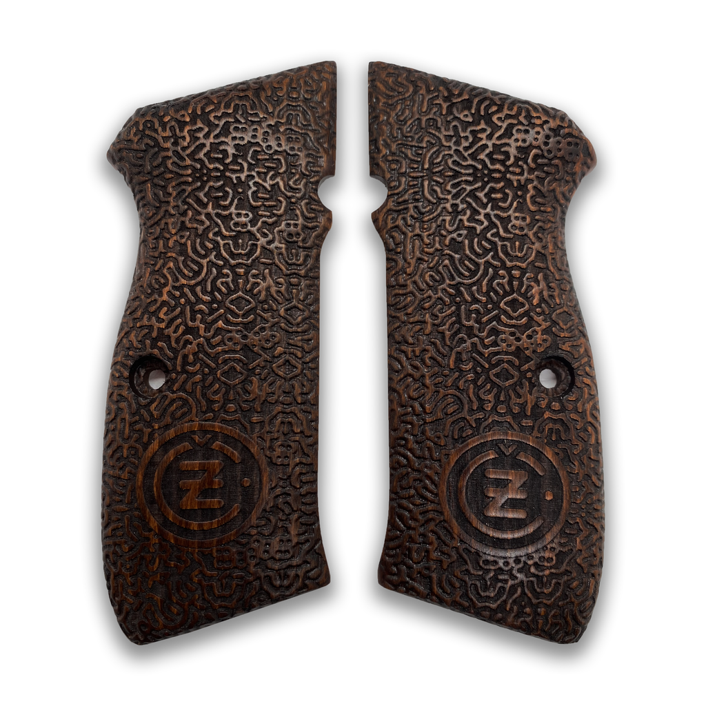 ZIB GRIPS CZ-75 Pistol Grip Handmade From Walnut Wood Ars.01