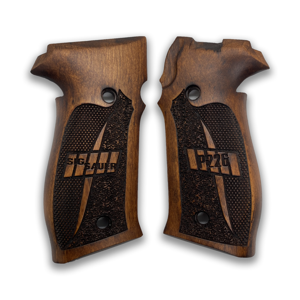 Sig Sauer P226 Pistol Grip Handmade From Walnut Wood Ars.06