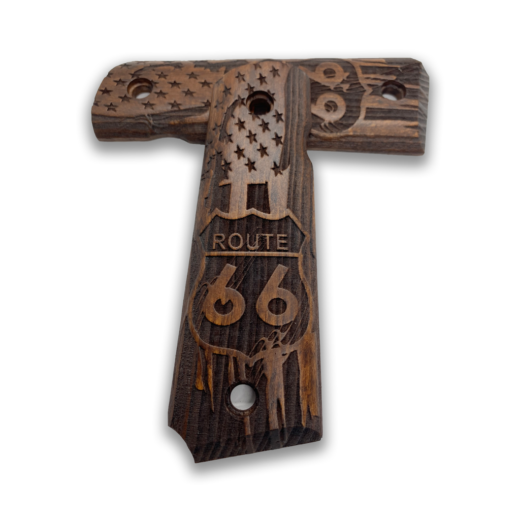 thumbnail image 2 of ZIB Grips Colt 1911 Full Size Beech Wood Grips – Ars.03 – Fits Government/Commander 2 of 5
