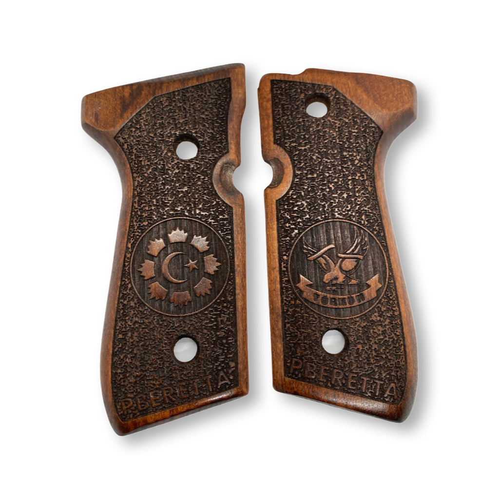 ZIB GRIPS Beretta 92-F Pistol Grip Handmade From Walnut Wood Ars.02