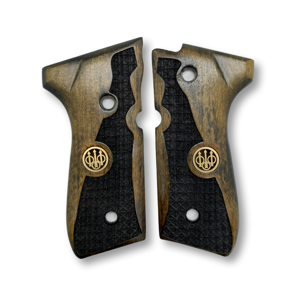 ZIB GRIPS Beretta 92-F Pistol Grip Handmade From Walnut Wood Ars.017