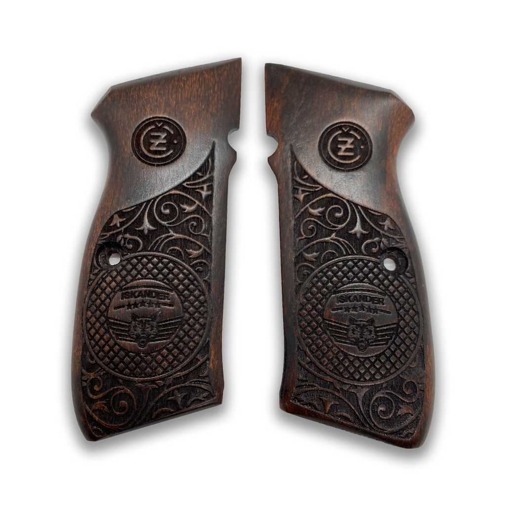 ZIB GRIPS CZ-75 Pistol Grip Handmade From Walnut Wood Ars.02