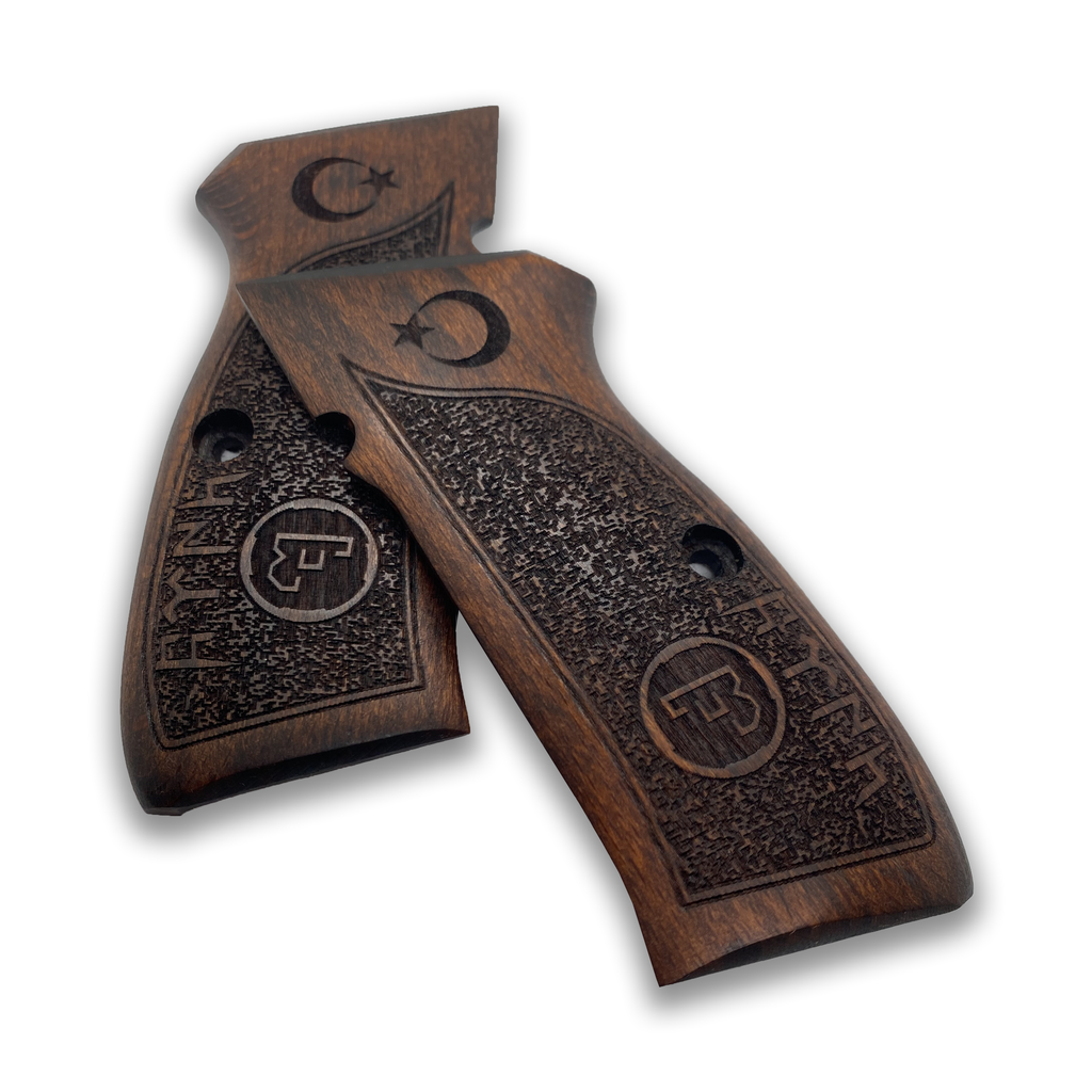 ZIB GRIPS CZ-75 – Impugnature Fatte A Mano In Legno Per Pistola – Modello Ars.065