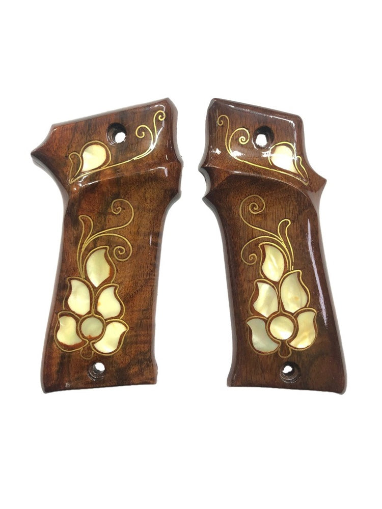 Victorious Llama 9MM Pistol Grip Handmade From Walnut Wood Ars.02 - All Gun Grips