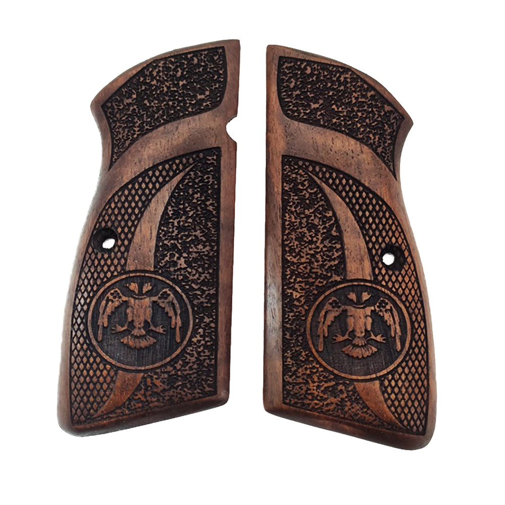 ZIB GRIPS Bräunung HP 14 Griffe – Handgefertigt Aus Buchenholz, Mit Lasergravur!