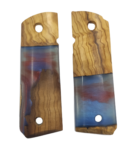 ZIB GRIPS COLT 1911 SPECIAL RESIN WOOD MIX HANDLE ER.05