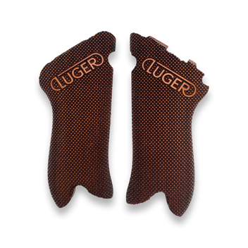 GERMAN LUGER P-08 WOOD PISTOL GRIPS